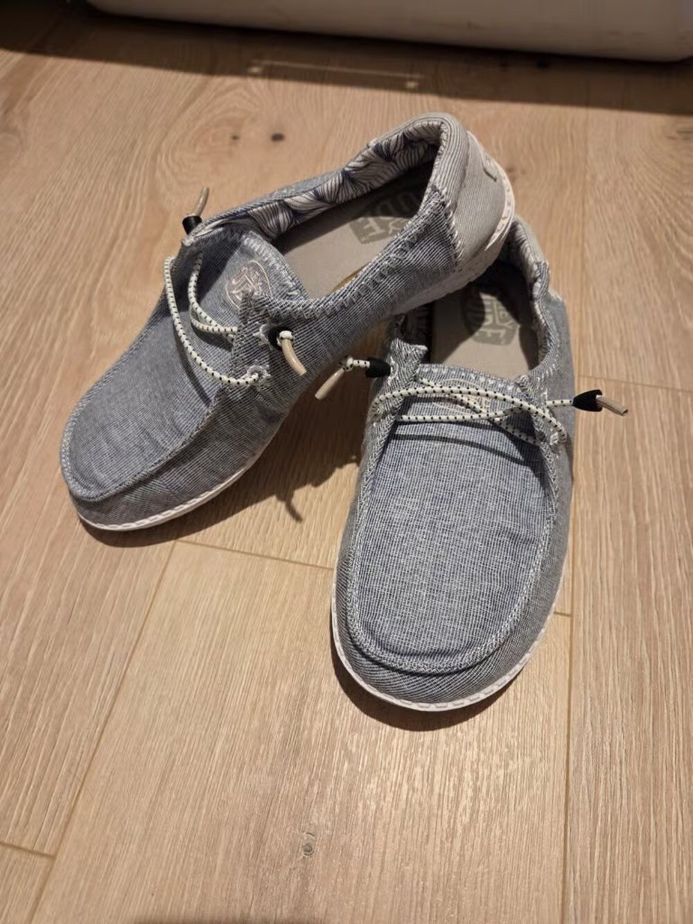 Gray Casual Slip-on Comfort Flats